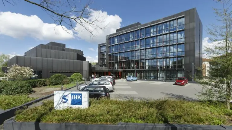 Gebäude der IHK Nord Westfalen in Münster – Ort der IHK-Abschlussprüfungen und Bestenehrungen.