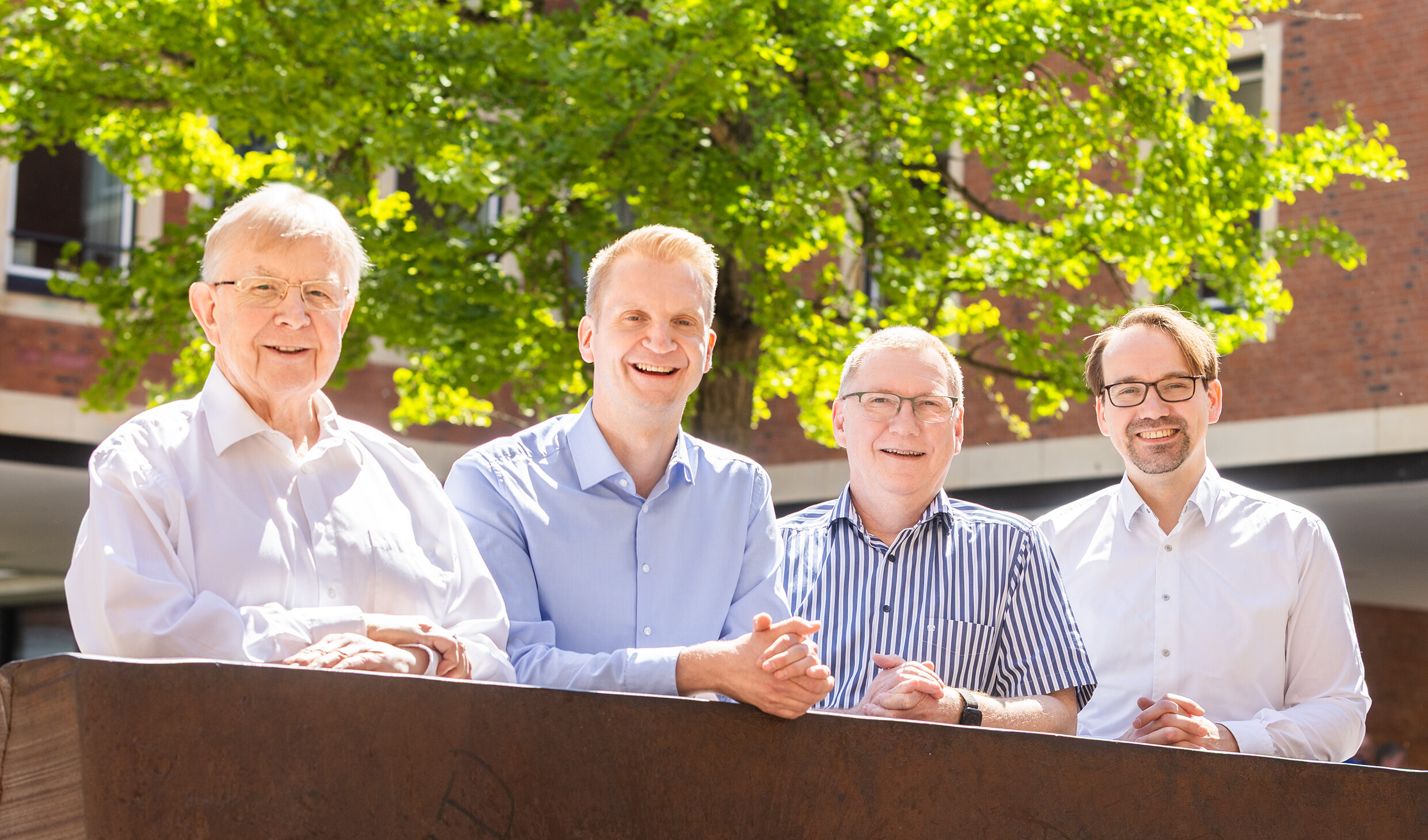 Die Geschäftsführung von UNIPLUS: Gerd Köhne, Tim Köhne, Andreas Bastian und Patrick Ostfeld